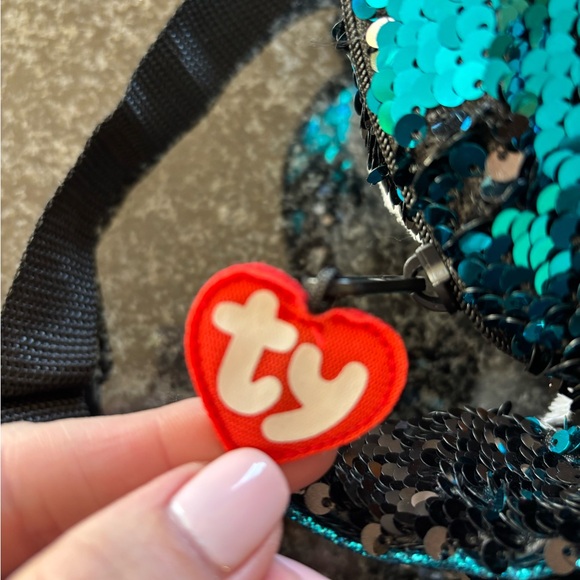 EUC TY Beanie Boo Penguin backpack purse - Picture 3 of 11